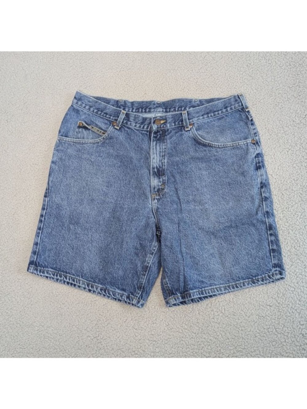 Lee Jean Shorts Size 40 Blue High Rise Straight Comfortable Fit Classic Cotton